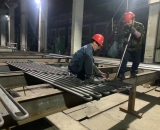 垂直水冷壁管片（8m）|φ32×8mm，截距62.5mm，5連根，總長(zhǎng)8m|15CrMoG